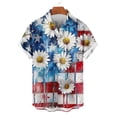 thumbnail image 5 of Aobny T-Shirt Fourth of July Patriotic Mens Polos Big & Tall Short Sleeve Collared T Shirts for Man,Red,L, 5 of 6