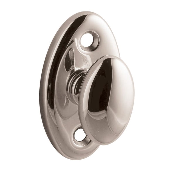 Baldwin 6751 Interior and Entrance Thumb Turn Lock with Backplate for 2-1/4" Doo, Lifetime Polished Nickel