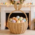 thumbnail image 1 of Canastas de Conejo de Pascua para Colgar en la Pared, Bolsas que se Pueden Decorar con Ramos, 1 of 6
