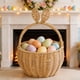 thumbnail image 1 of Canastas de Conejo de Pascua para Colgar en la Pared, Bolsas que se Pueden Decorar con Ramos, 1 of 6