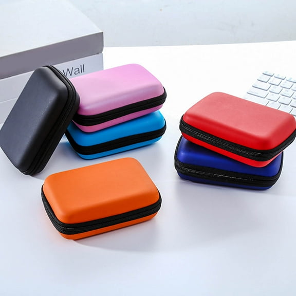 SPRING PARK Mini Travel Portable Electronic Accessories Storage Bag Soft Carrying Case Pouch