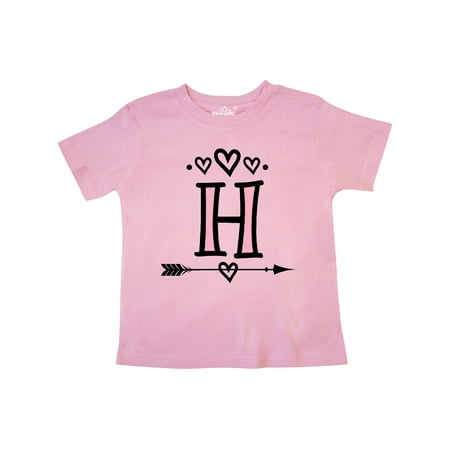 

Inktastic Letter H Monogram Tribal Arrow Gift Toddler Toddler Girl T-Shirt