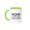 Green/White, variant on 3drose, Honk If You Love Peace and Quiet, 11oz Two-tone Blue Mug