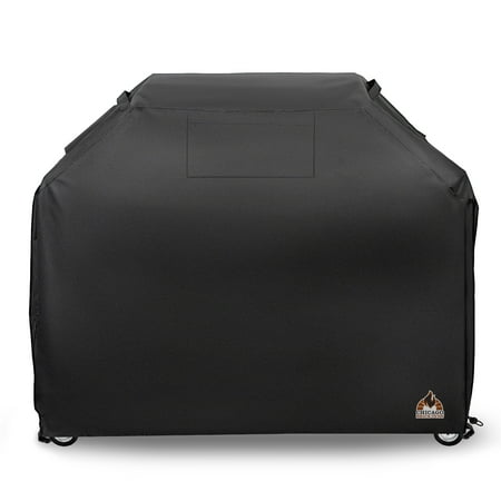 Kenmore Brands - XL BBQ Barbeque Gas Grill Cover w/ Buckles & Handle Straps. Fits Most Brands like Weber, Charbroil, Q, Blackstone, Brinkmann, Kenmore, Nexgrill, Traeger - 58 x 24 x 46 - 600 D Waterproof,Rip Proof