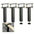 thumbnail image 1 of Uxcell 4 Set de Patas de Soporte de Cama Metálicas Ajustables de 7.8 a 10.6 pulgadas, Patas en Forma de T Adecuadas para Muebles de Marco de Cama y Gabinete, 1 of 7