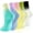 Multicolor, variant on Pilates Socks with Grips for Women 5 Pairs Grippy Yoga Sock Crew Size 7-9 for Workout Barre Ballet Barefoot