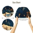thumbnail image 5 of Yiaed Starry Sky Sleep White Bear Print Satin Bonnet Silk Bonnet Hair Bonnet for Sleeping Hair Bonnets, 5 of 6