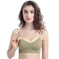 thumbnail image 1 of Fvwitlyh Sticky Bra Womens 2pcs Solid Color Strapless Non Slip Adjustment Rimless Dress Bra F Cup Khaki,M, 1 of 5
