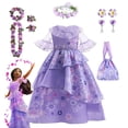thumbnail image 2 of Disfraz de Encanto de Disney para niñas, vestido de princesa, traje de Cosplay Isabela Mirabel, Carnaval, Navidad, ropa de fiesta de cumpleaños, 2 of 5