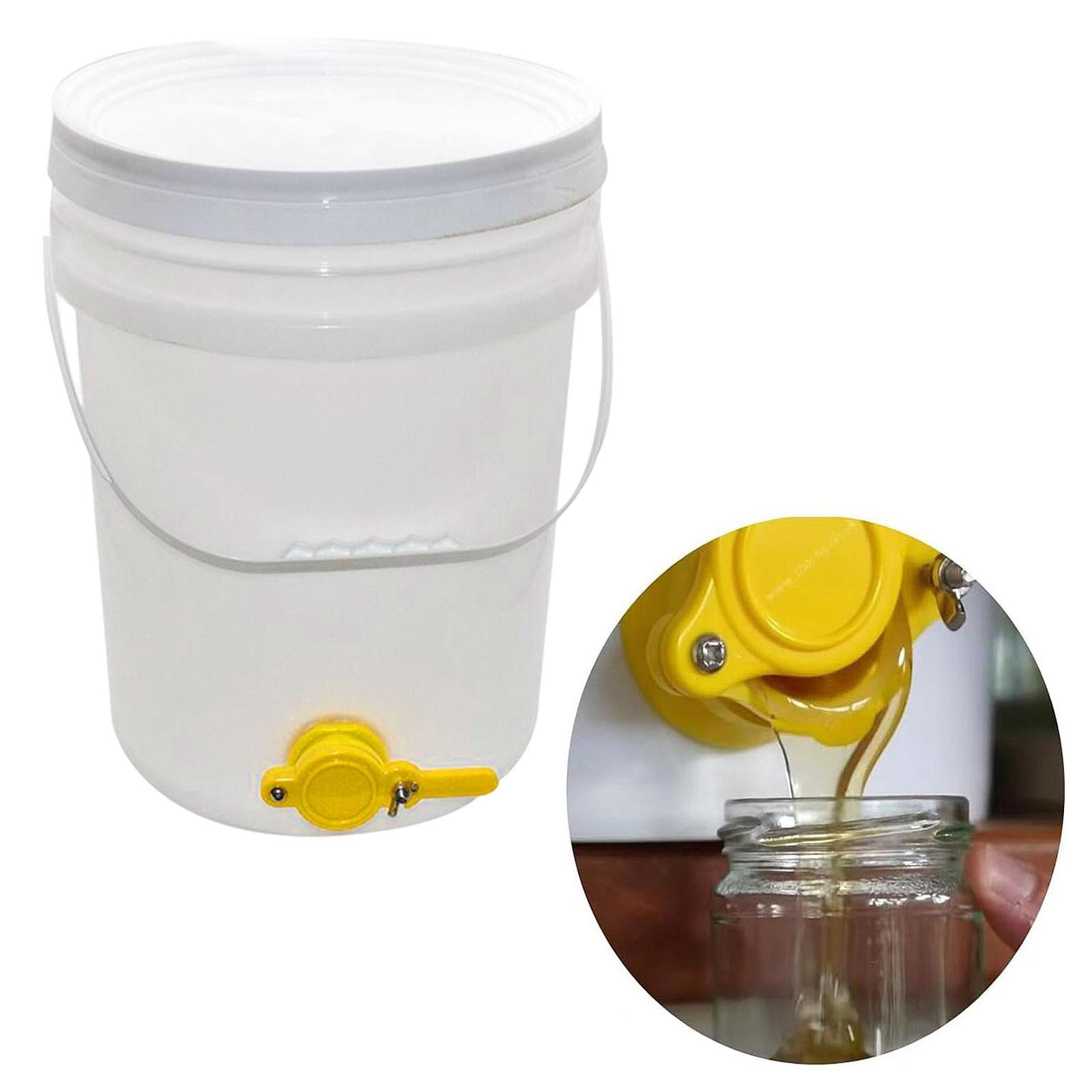 FashionCha Honey Pail Bucket Container Large Capacity Supplies Dispenser Multipurpose Syrup 15L