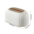 thumbnail image 3 of Usloyux under $5 Automatic Tissue Box, Spring Loaded Pop-Up Tissue Dispenser for Home Office, Modern Plastic Tissue Holder for Bathroom Living Room, Decorative Tissue Container, 3 of 8