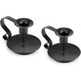thumbnail image 1 of Candelabro negro ZHAOCHENG candelabro cónico de hierro forjado 2 piezas, 1 of 5