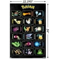 thumbnail image 4 of Pokemon - Moves Grid Wall Poster, 22.375" x 34", 4 of 5