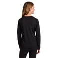 thumbnail image 4 of Reebok Girl's Legacy Side Ruched Long Sleeve Performance Top, Sizes 4-18, 4 of 8