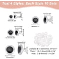 thumbnail image 3 of 60 Sets Safety Eye 6 Sizes Wiggle Googly Eyes Craft Eyes Black Stuffed Animal Eyes with Washers for Amigurumi Puppet Teddy Bear Crochet Plush Animal Making 10/12/13.5/18/20/23mm, 3 of 5
