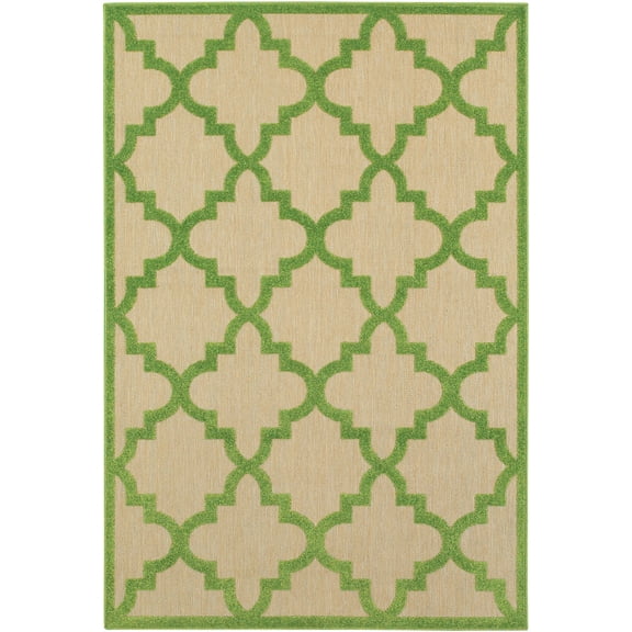 Moretti Loyalty Area Rug 660F9 Outdoor Sand Trellis Diagonal