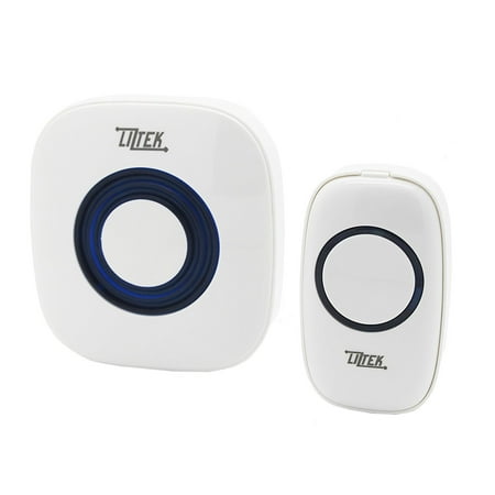 Liztek Portable Wireless Doorbell with Plug In Receiver and