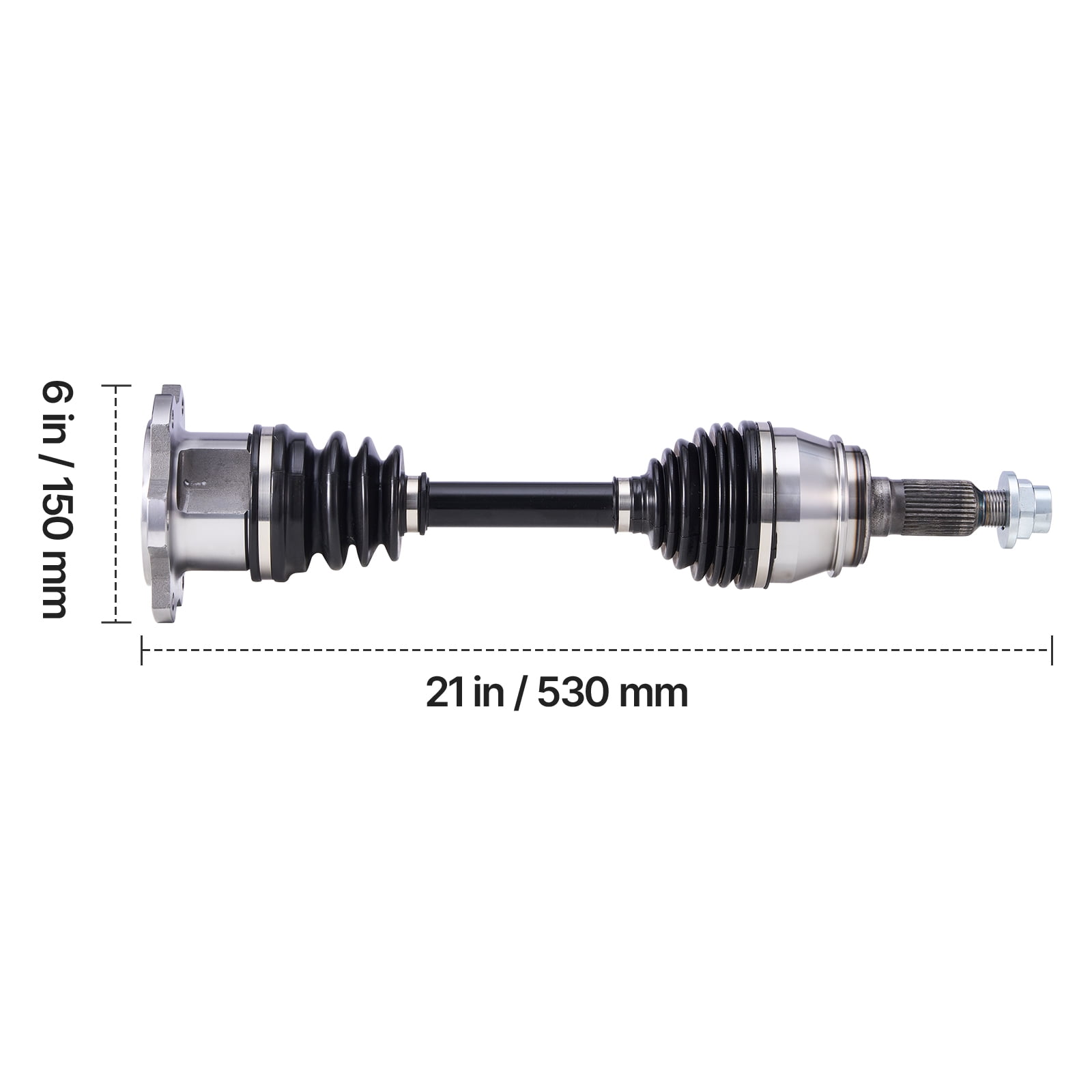 VEVOR CV Axle Shaft Assembly, 2 Pieces Front Left & Right (Driver and Passenger Side), Automotive Replacement Axles Pair Compatible with 1999-2006 Chevrolet Silverado 1500,Alloy Steel & Carbon Steel