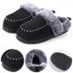 thumbnail image 1 of Zapatos Piso Suaves Casa Peludas para Hombre Otoño Invierno, 1 of 8