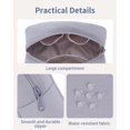 thumbnail image 2 of Travel Makeup Cosmetic Bag Neoprene Waterproof Soft for Women with Large Capacity Portable Pouch Lightweight Toiletry Organizer Purse, Grey, 2 of 6