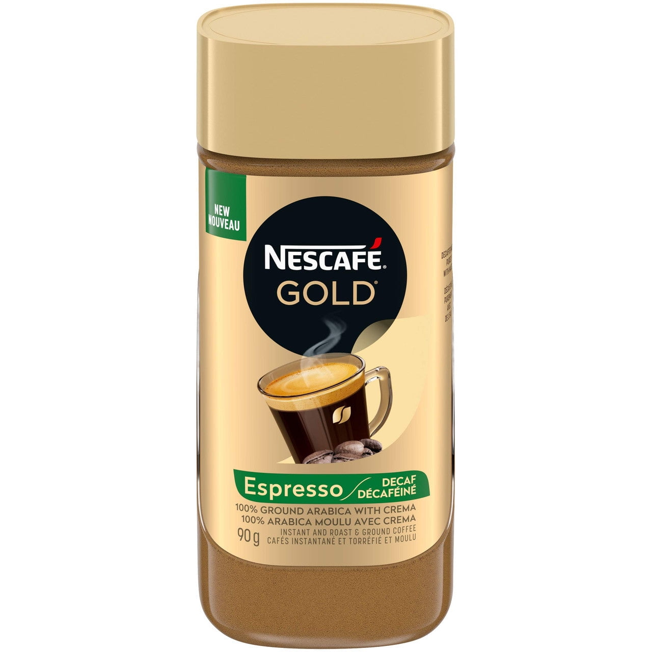 Nescaf 1 Gold Espresso Decaf Instant Coffee 90g 3.2oz Imported