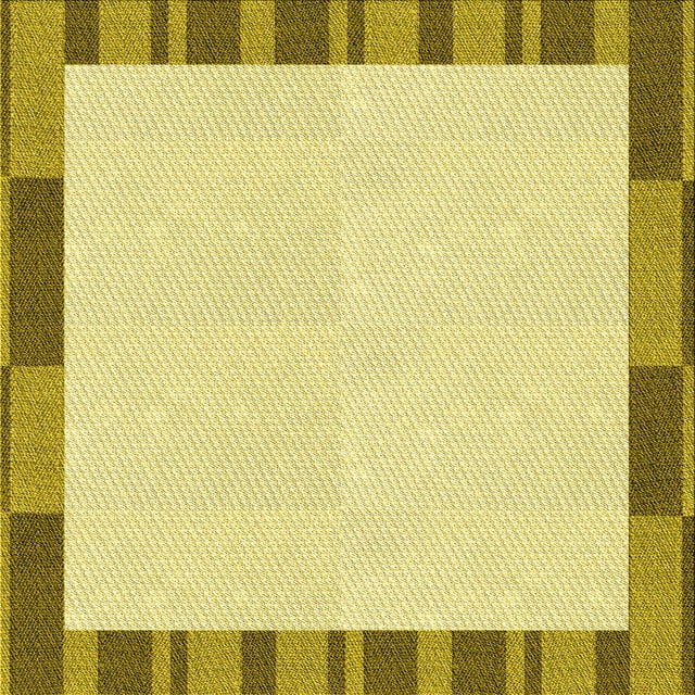 Ahgly Company Tapis d'Intérieur Lavable en Machine Carré Transitionnel Brun Doré Foncé, 8 Pieds Carré