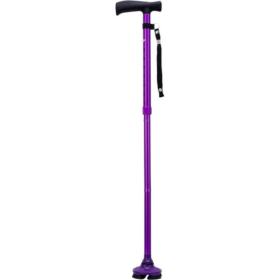 SteadyCane Self-Standing Cane 4 Feet and Light Hurry Before They are Gone - Best Walking Cane - As Seen On TV Cane - Foldable - Adjustable - Wrist Strap