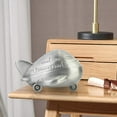 thumbnail image 4 of Room Decor, Metal Piggy Bank for Kids Cash Box Coin Saving Bank Cute Alloy Coin Saving Box Money Saving Bank for Kid's Gift Desktop Decoration Ornament, Air Plane Shape, Silver, 4 of 7