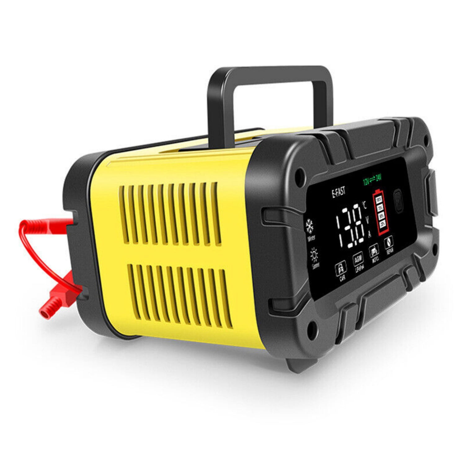 20A E-FAST Smart Car Battery Charger 12V/24V Auto Trickle Maintainer for Truck LiFePO4