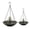 GrayX2-L5, variant on Solar Cascade Hanging Bird Bath Fountain Outdoor Hanging Bird Bath with Solars Pump & Glass Bowl,Attracting Wild Birds and Hummingbirds for Outdoor Garden Backyard Patio Lawn Blue 2PCS