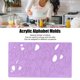 thumbnail image 3 of Molde del alfabeto para pasteles ANGGREK 2 piezas color morado, 3 of 8