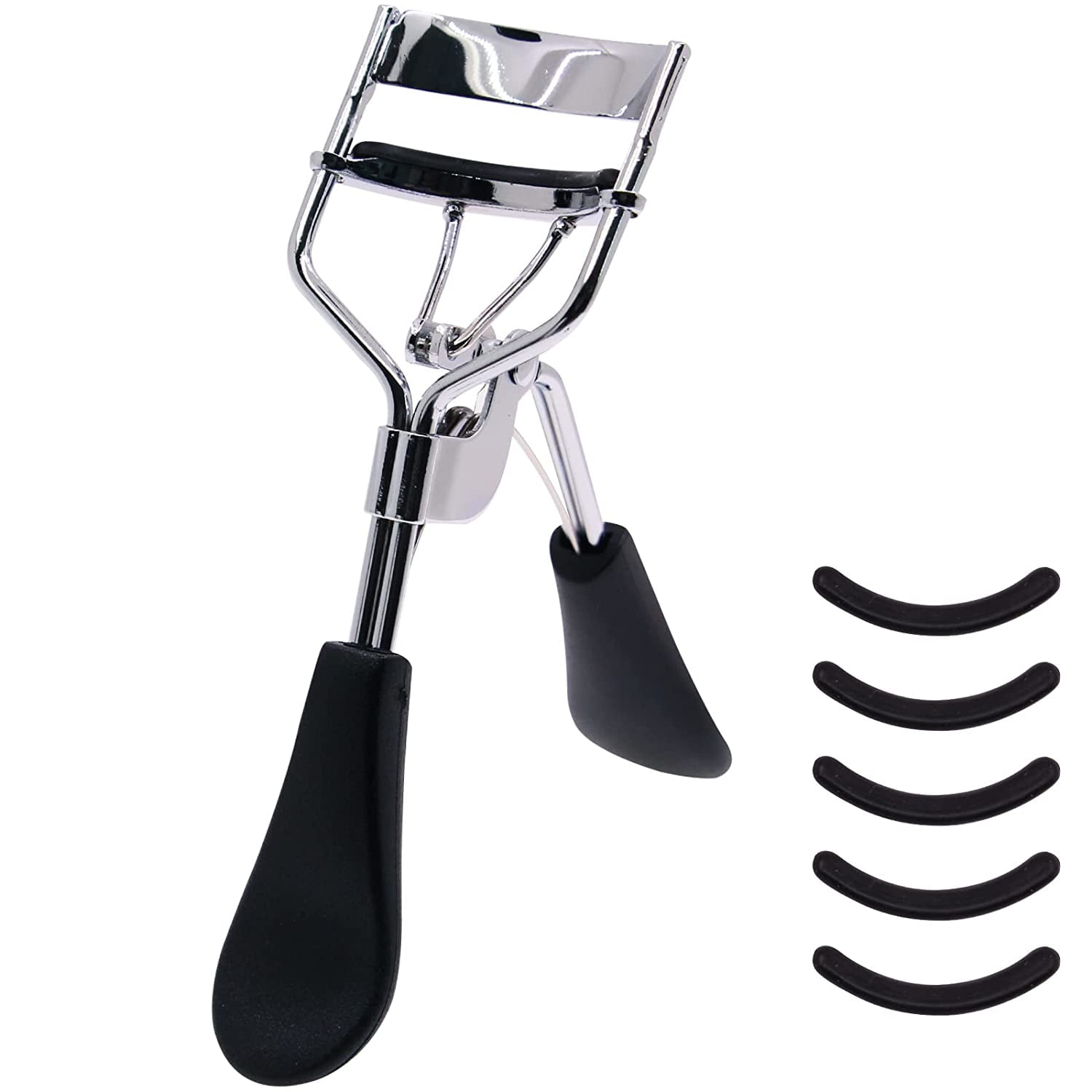 Eyelash Curler with Comfort Grip, Spring Loaded Natural Curler for