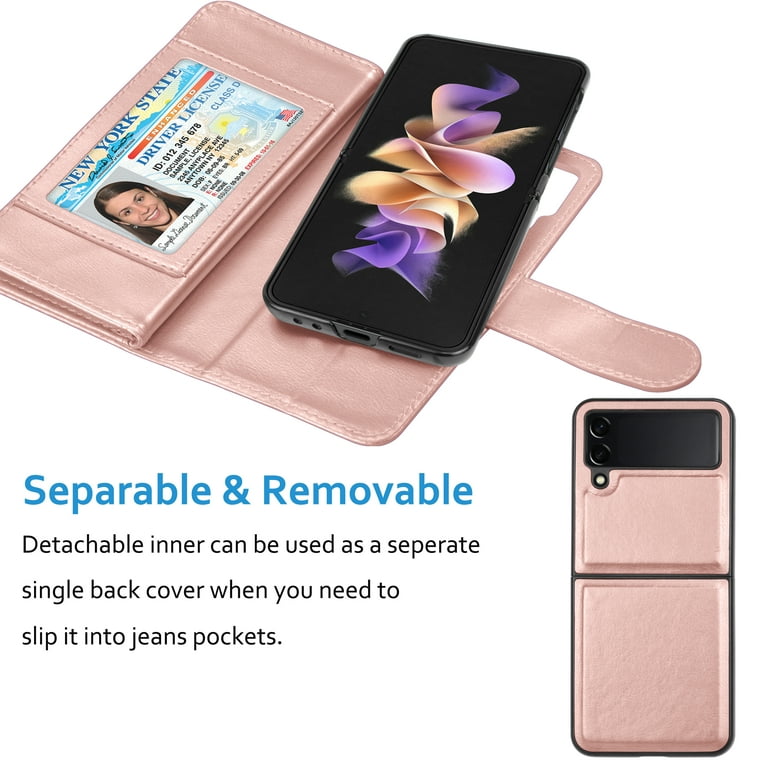 Samsung Z Flip 4 Case, Z Flip 4 Case Wallet Magnetic Samsung Z Flip 4 Case, Z Flip 4 Case Wallet Magnetic