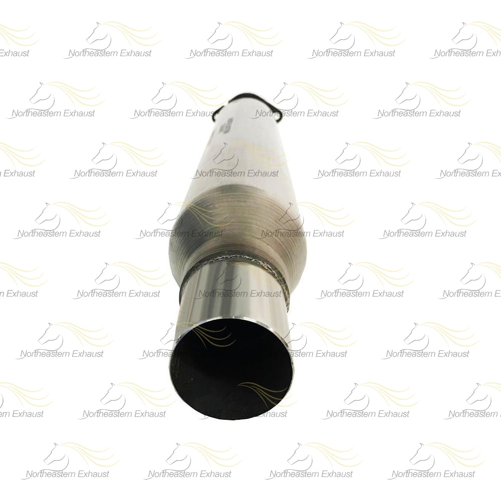 Northeastern Exhaust Resonator, Intermediate Pipe & Muffler Fits 2005-2008 Pontiac Grand Prix 3.8L - Direct Fit | Stainless Steel System Kit