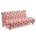 thumbnail image 3 of SCRAWLGOD Strawberry Daisy Heart Print Sofa Cover Without Armrest for Dogs 1 Piece Couch Cover for Sofa Stretch Anti Slip Couch Slipcover Washable Anti Wrinkle Futon Slipcover, 3 of 9