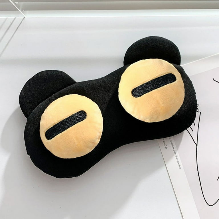 Deenee's 3D Sleep Mask for Women and Men, Eye Mask for Sleeping, Eye Cover Blackout Masks, Weighted Sleeping Pad, Black Blindfold, Travel Accessories