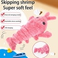thumbnail image 2 of 1pcs Homard Électrique Coloré en Forme de Chair Homard Électrique USB simulation de Crevette Jouet en Peluche pour Chat, 2 of 8