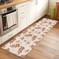 thumbnail image 3 of Brown Botanical Fall Runner Rug 2x6 FT, Non Slip Hallway Carpet, Pastoral Maple Leaf Autumn Rustic Washable Soft Floor Carpet Throw Runner Carpet Long Rug for Entryway Kitchen Bedside Sliding Door, 3 of 9