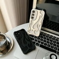 thumbnail image 5 of Case for Galaxy A16 5G,Luxury Electroplate Glossy Flame Shape Hollow Heat Dissipation Fashion Unique Protection Shockproof Women Girls Phone Case for Samsung Galaxy A16 5G (Black), 5 of 15