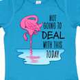 thumbnail image 4 of Inktastic Not Going to Deal with This Today- sleeping flamingo Boys or Girls Baby Bodysuit, 4 of 5
