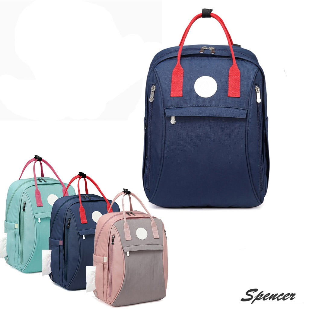 navy blue nappy bag