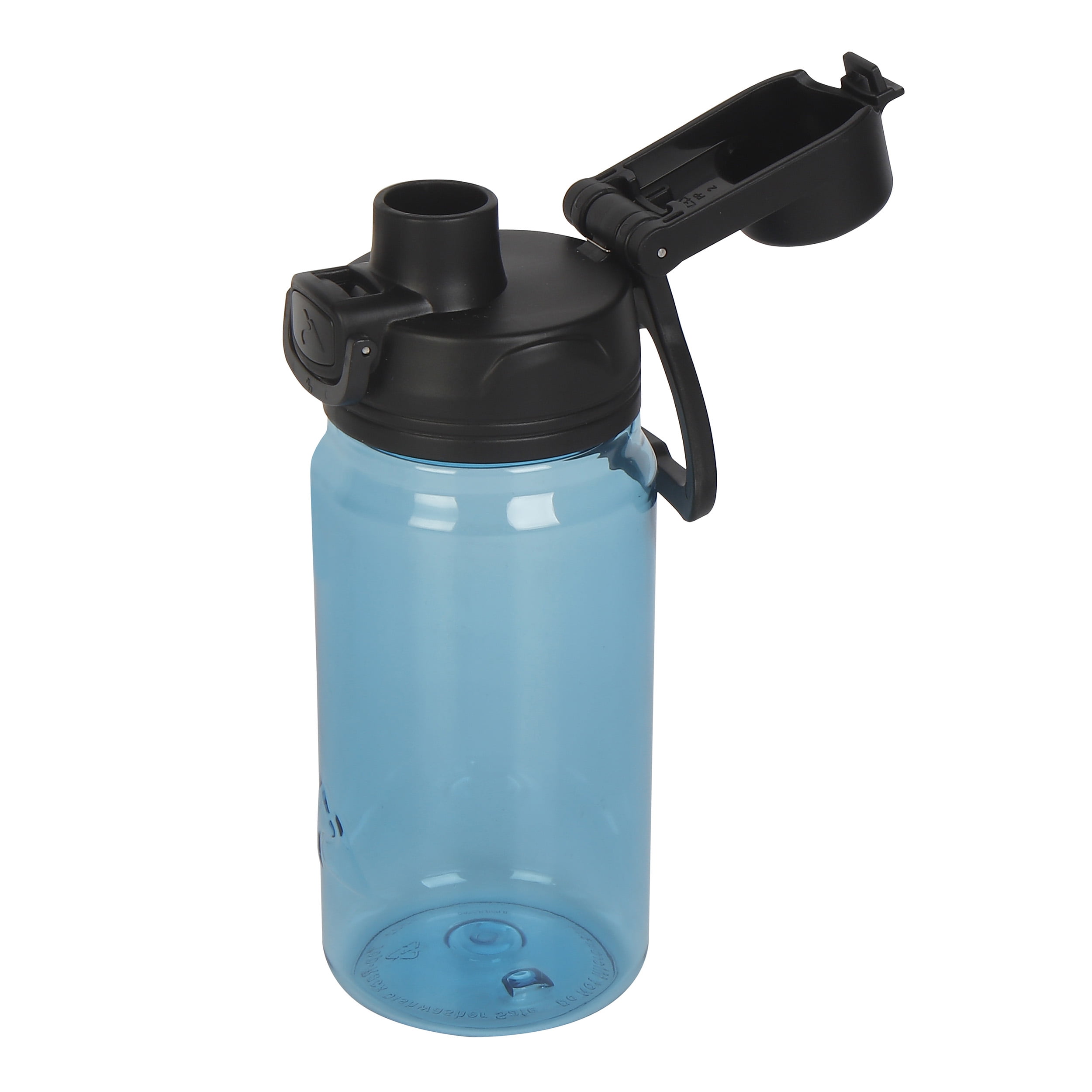 Ozark Trail 18 oz Tritan Plastic Flip-Top Lid Water Bottle, Blue