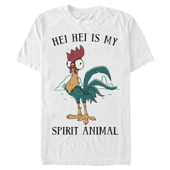 T-Shirt Homme Moana Moana Hei Hei Animal Spirituel - White - 2X Large