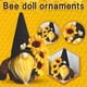 thumbnail image 5 of Gnomo de girasoles de peluche, adornos de muñeca Tomte enano elfo sin rostro negro Ndcxsfigh Libre de BPA, 5 of 8