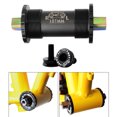 thumbnail image 4 of Juego de pedalier de bicicleta BB cuadrado - 68 mm 103/107/110/113/119 mm Accesorio de bicicleta de de eje cuadrado - 107mm negro 107 mm Negro Sunnimix Soporte inferior de bicicleta, 4 of 8