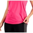 thumbnail image 3 of ID Ideology Women's Textured Racerback Tank Top Pink Size Medium, 3 of 3