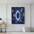 thumbnail image 6 of KLL Blue Casino Print Farmhouse Canvas Wall Art,Wall Decorations For Living Room Office Canvas Wall Decor for Home Decorations, 12'×16’’, 6 of 8