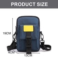 thumbnail image 2 of Bolso de mensajero para hombre, bolso de hombro de nailon para exteriores para hombre, bolso de teléfono móvil de moda, bolso de pecho, 2 of 5