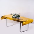 thumbnail image 7 of BalsaCircle 40" x 90" Gold Metallic Rectangular Disposable Plastic Tablecloth Tables, 7 of 7