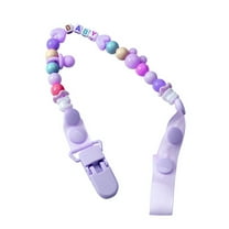 Baby Beads Chain Rope Dummy Anti-Drop Pacifier Clip Teether Nipple Holder Leash